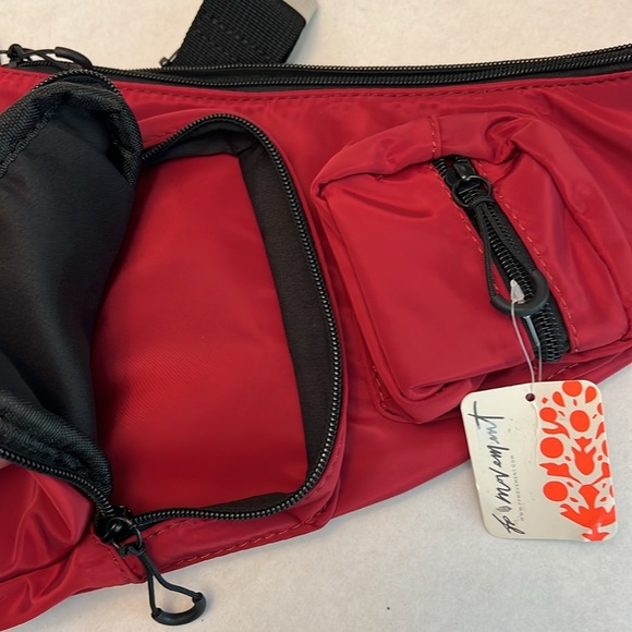FREE PROPLE MOVEMENT RENEGADE SLING BAG RED NEW WITH TAGS - Picture 11 of 14